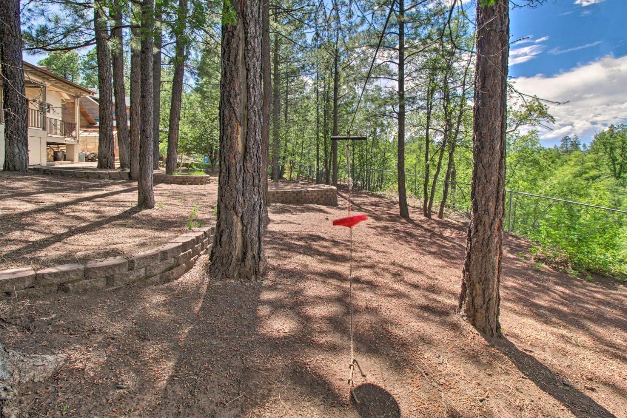 Pinetop Creekside Cabin Secret Game Room! Ngoại thất bức ảnh